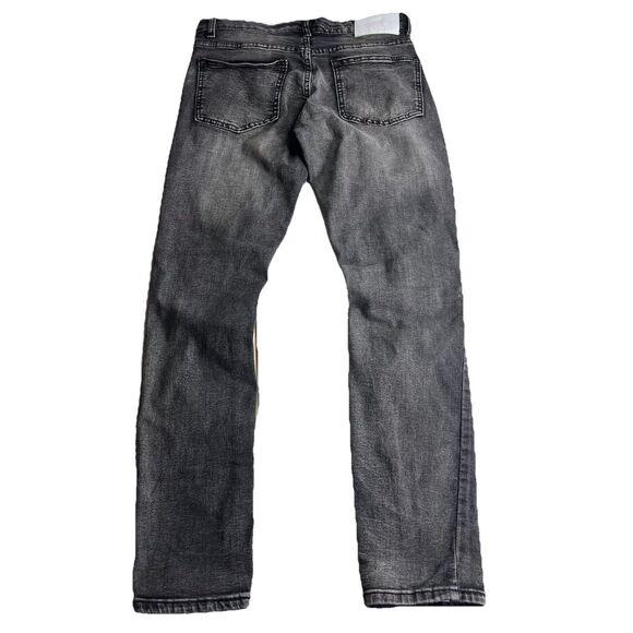 R GSTR Jeans Denim Mens 30x29 Skinny Fit Distressed Acid Washed Patch - Picture 4 of 10